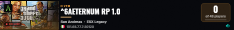 ^6AETERNUM RP 1.0 live status badge