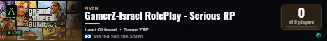 GamerZ-Israel RolePlay - Serious RP live status badge