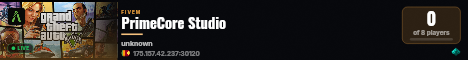 PrimeCore Studio live status badge