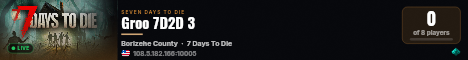 Groo 7D2D 3 live status badge
