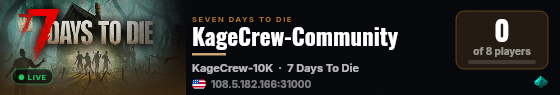 KageCrew-Community live status badge