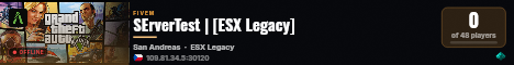 SErverTest | [ESX Legacy] live status badge
