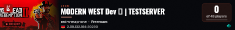 MODERN WEST Dev 🩸 | TESTSERVER live status badge