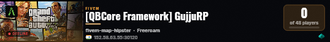 [QBCore Framework] GujjuRP live status badge