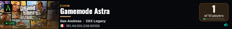 Gamemode Astra live status badge