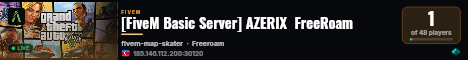 [FiveM Basic Server] AZERIX  FreeRoam live status badge