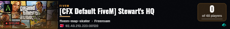 [CFX Default FiveM] Stewart's HQ live status badge