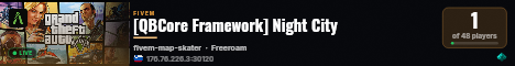 [QBCore Framework] Night City live status badge