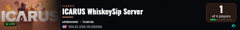 ICARUS WhiskeySip Server live status badge