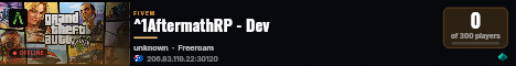 ^1AftermathRP - Dev live status badge