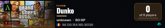 Dunko live status badge
