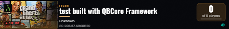 test built with QBCore Framework live status badge