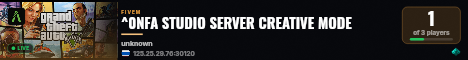 ^0NFA STUDIO SERVER CREATIVE MODE live status badge