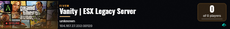 Vanity | ESX Legacy Server live status badge