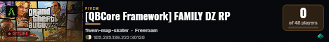 [QBCore Framework] FAMILY DZ RP live status badge