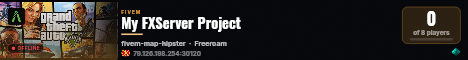 My FXServer Project live status badge