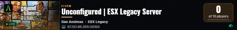 Unconfigured | ESX Legacy Server live status badge
