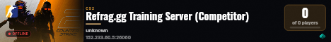 Refrag.gg Training Server (Competitor) live status badge
