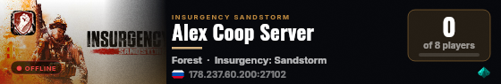 Alex Coop Server live status badge
