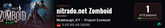 nitrado.net Zomboid live status badge