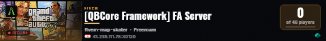 [QBCore Framework] FA Server live status badge
