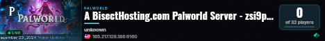 A BisectHosting.com Palworld Server - zsi9pmT7 live status badge
