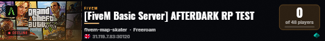 [FiveM Basic Server] AFTERDARK RP TEST live status badge