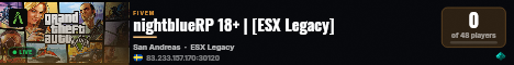 nightblueRP 18+ | [ESX Legacy] live status badge