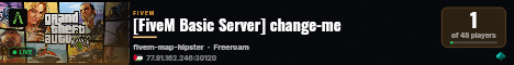 [FiveM Basic Server] change-me live status badge