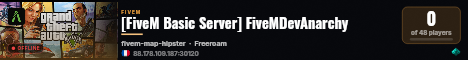 [FiveM Basic Server] FiveMDevAnarchy live status badge