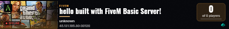 hello built with FiveM Basic Server! live status badge
