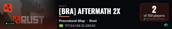 [BRA] AFTERMATH 2X live status badge