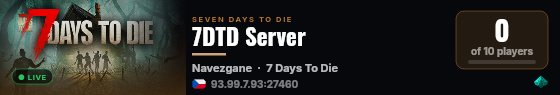 7DTD Server live status badge