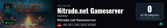 Nitrado.net Gameserver live status badge