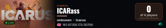 ICARass live status badge