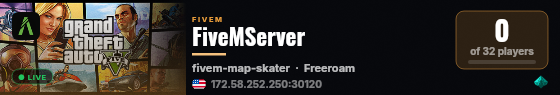 FiveMServer live status badge