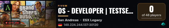 OS - DEVELOPER | TESTSERVER live status badge