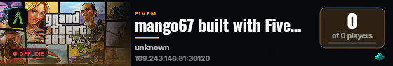 mango67 built with FiveM Basic Server! live status badge