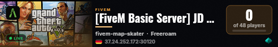 [FiveM Basic Server] JD Beste Service live status badge
