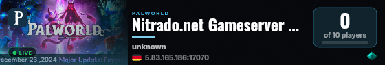 Nitrado.net Gameserver #792 live status badge