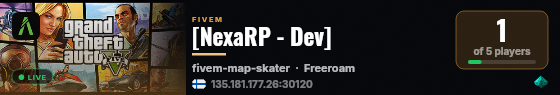 [NexaRP - Dev] live status badge