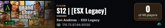 S12 | [ESX Legacy] live status badge