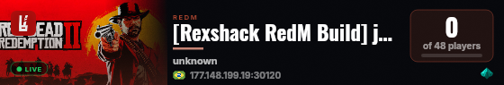 [Rexshack RedM Build] jessjca-server live status badge