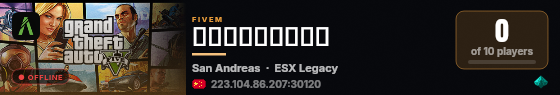 沐枫的ESX1.13.4纯净基础 live status badge