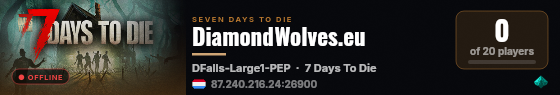 DiamondWolves.eu live status badge