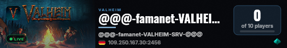 @@@-famanet-VALHEIM-SRV-@@@ live status badge