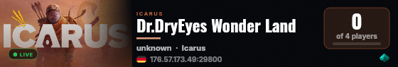 Dr.DryEyes Wonder Land live status badge