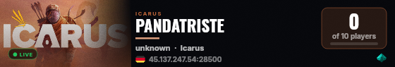 PANDATRISTE live status badge