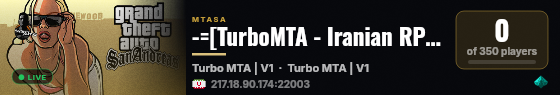 -=[TurboMTA - Iranian RPG Server]=- live status badge