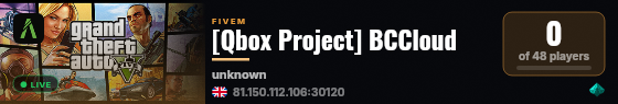 [Qbox Project] BCCloud live status badge
